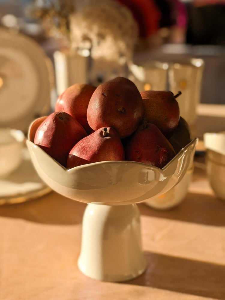 Bol à fruits sur pied - Goye artiste céramiste