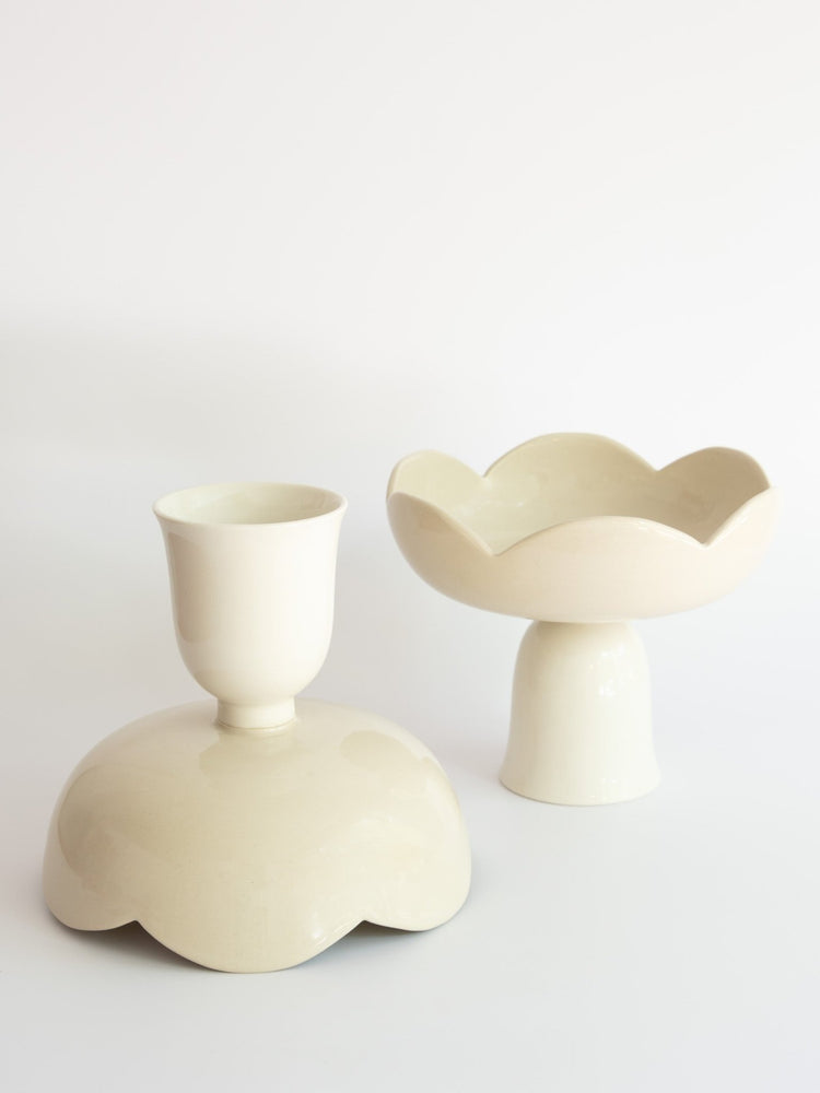 Bol à fruits sur pied - Goye artiste céramiste