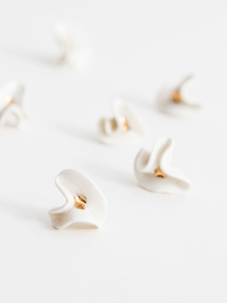 Boucles d’oreilles fleurs - Goye artiste céramiste