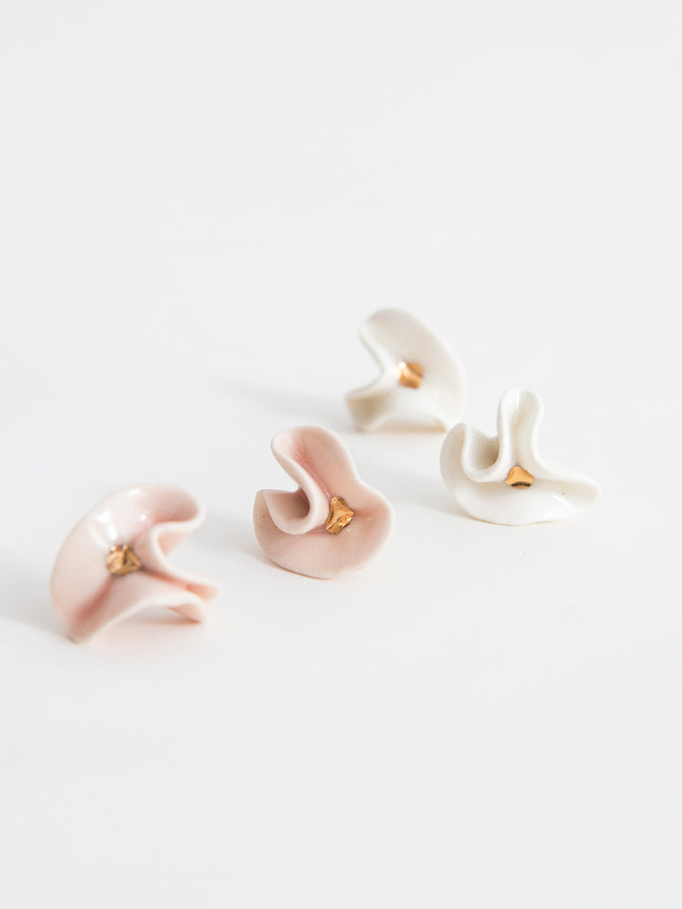 Boucles d’oreilles fleurs - Goye artiste céramiste