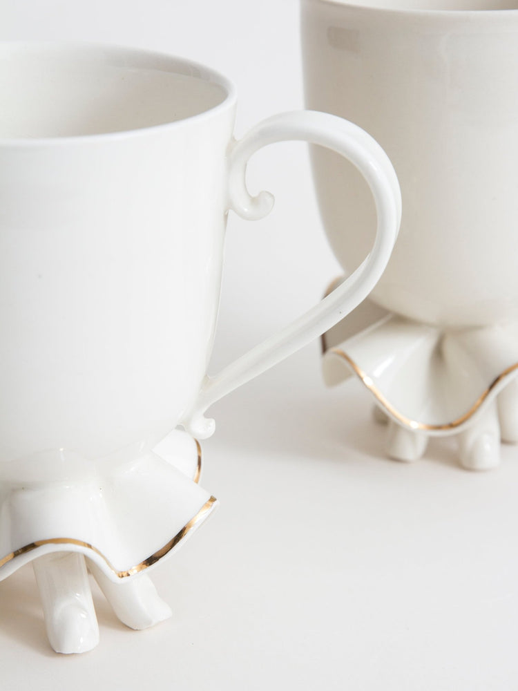 Tasse Ballerine dorée - Goye artiste céramiste