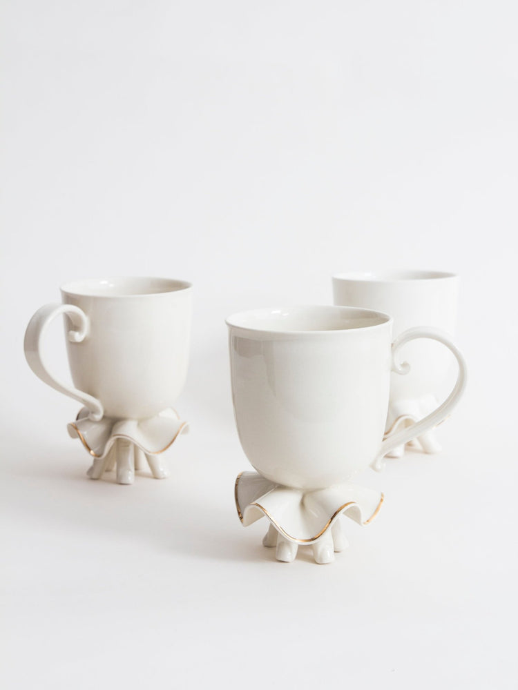 Tasse Ballerine dorée - Goye artiste céramiste