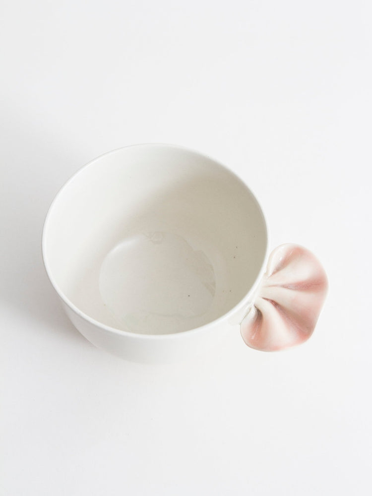 Grand bol avec froufrou rose - Goye artiste céramiste