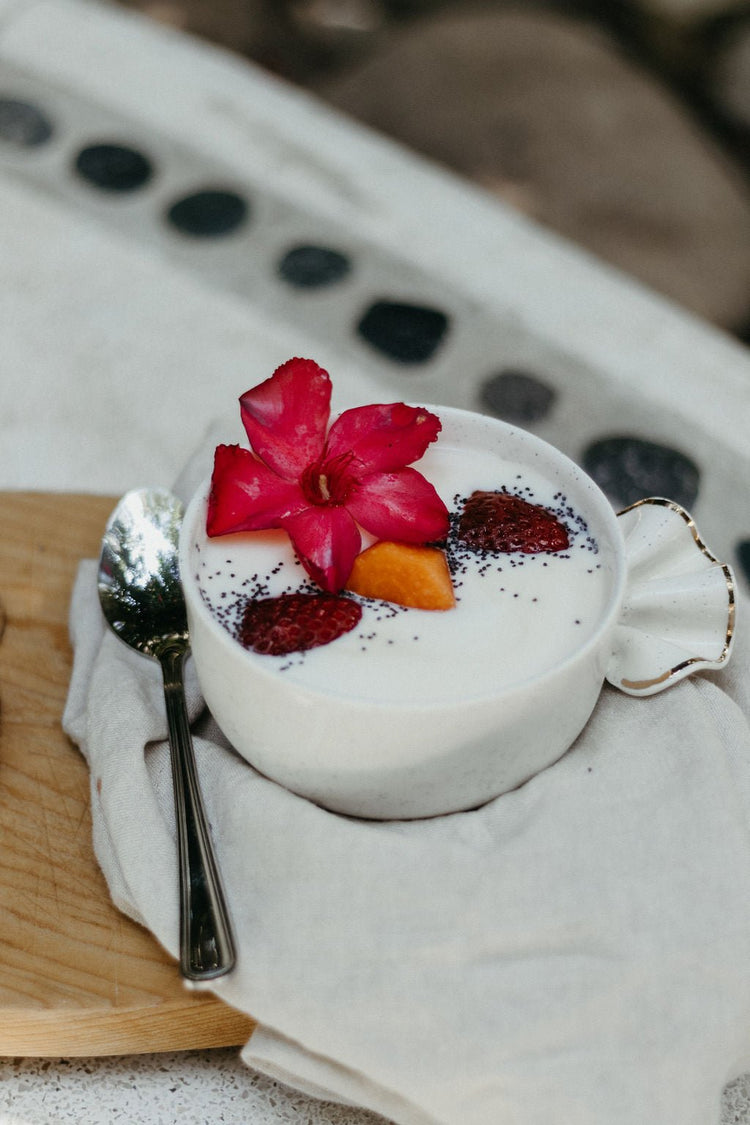 Petit bol avec froufrou doré - Goye artiste céramiste