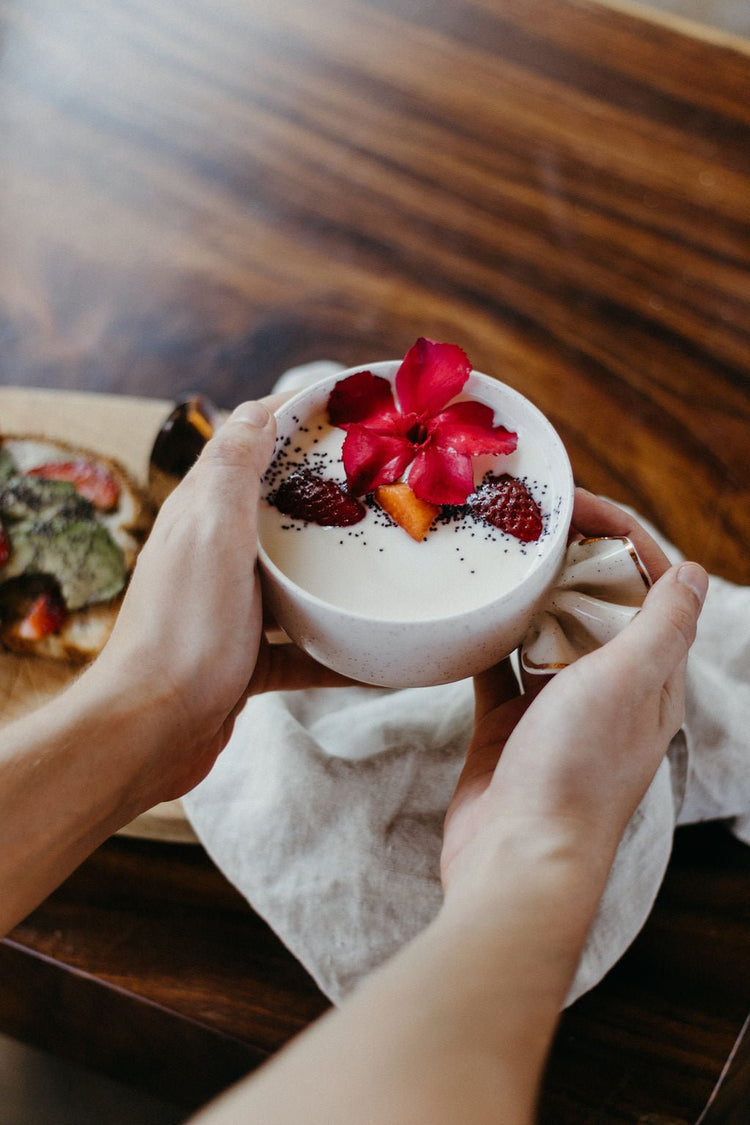 Petit bol avec froufrou doré - Goye artiste céramiste