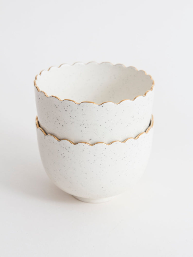 Duo de petits bols festonnés - Goye artiste céramiste