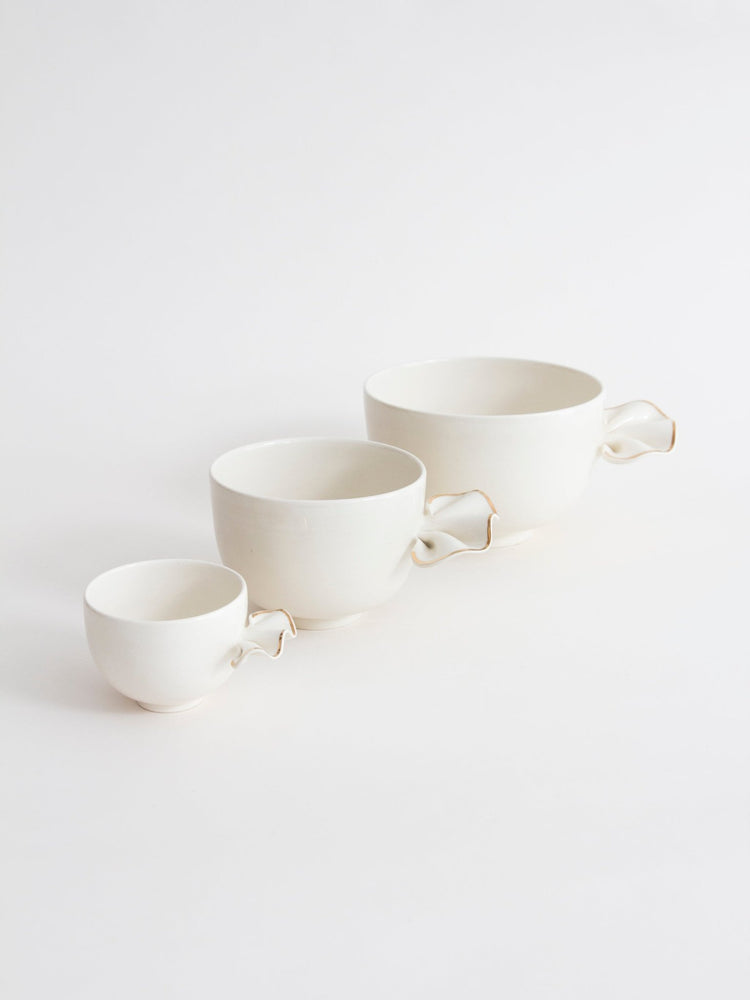 Petit bol avec froufrou doré - Goye artiste céramiste