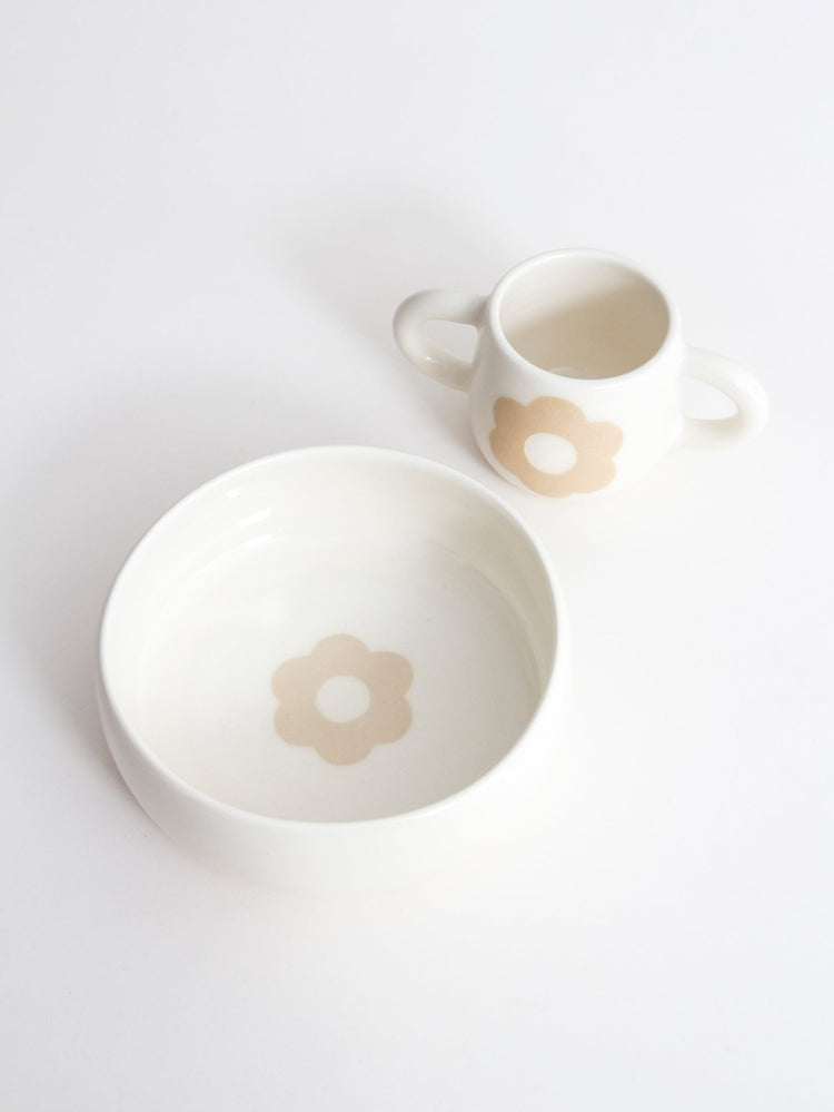Ensemble tasse et bol pour enfant - Goye artiste céramiste