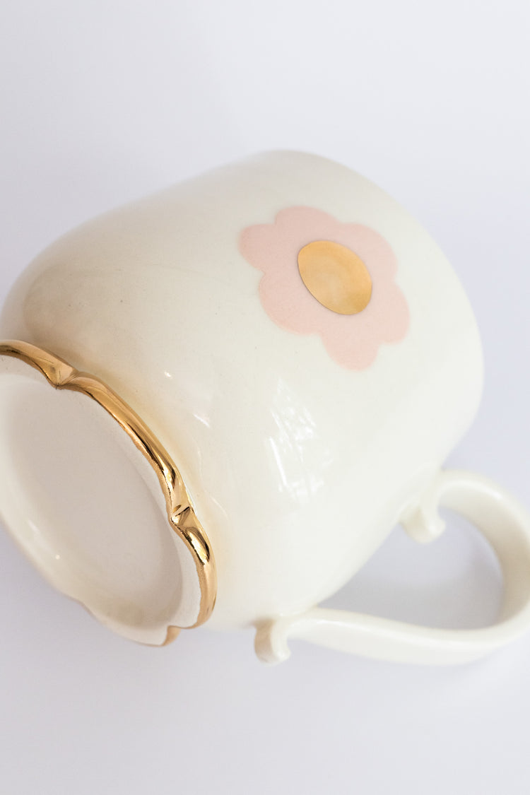 Grande tasse fleur rose