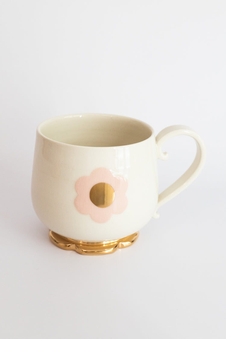 Grande tasse fleur rose