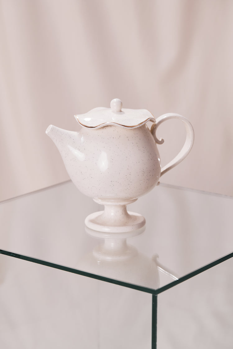 Teapot with gold edging